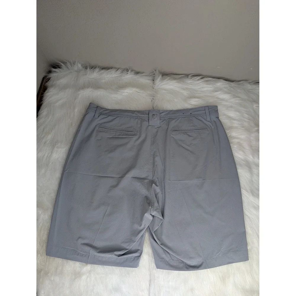 FootJoy Golf Shorts Men 40 Gray Performance Stretch Flat Front Activewear